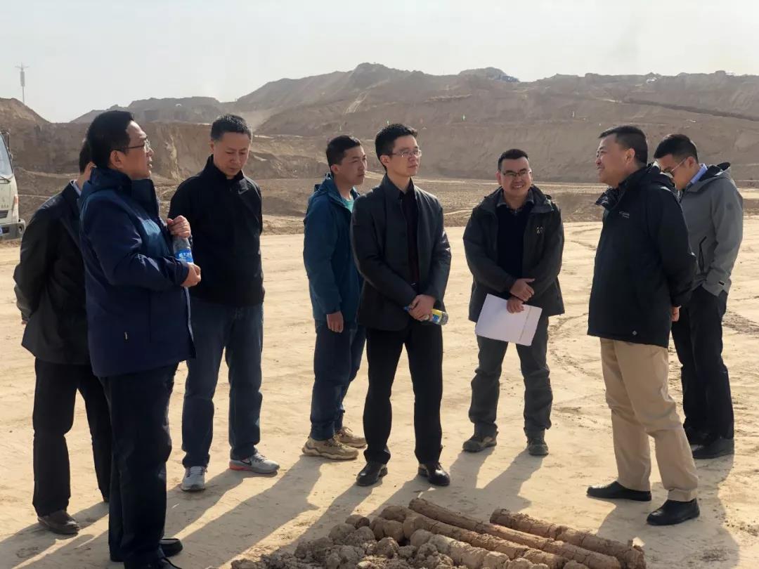 公司總經理張恩祥一行赴蘭州新區各項目進行安全質量檢查